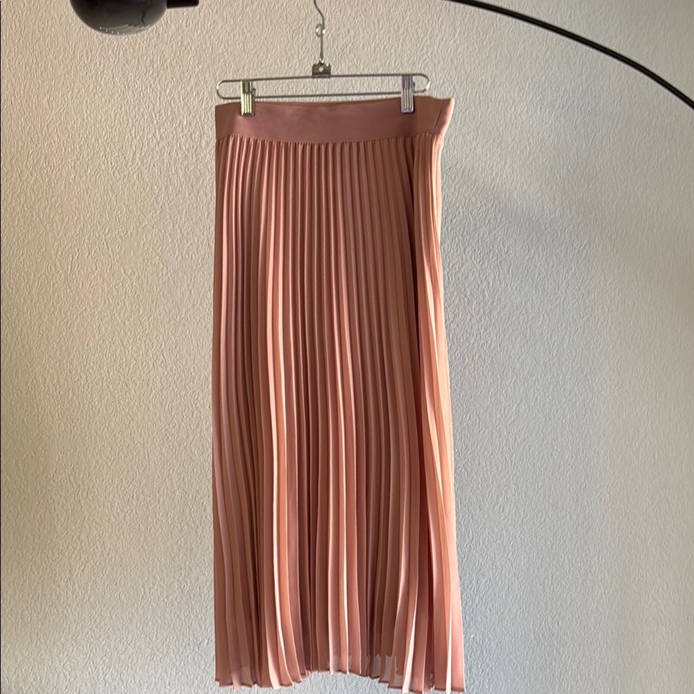 Alfani Pink Pleated Midi Skirt for Cocktail